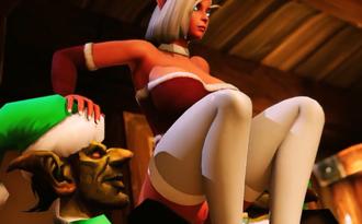  【3D】巨乳蒂利亚惨遭异种奸 