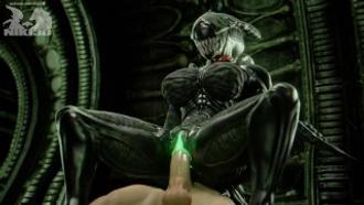  Exc3lla外星人魅惑骑乘巨根狂飙 3D