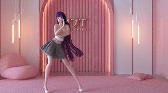 MMD虚拟巨乳恶魔雷电芽衣！淫荡深喉狂吞精，榨干到失禁 3D